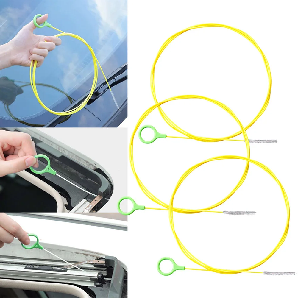 

Car Sunroof Drain Dredge Pipe Cleaning Brush Flexible Tool Nylon Wool for Long lasting Use Easy to Bend and Maneuver