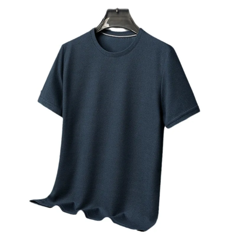 Summer Waffle Mesh Breathable Short Sleeve Men Ice Silk T-shirt Loose Casual Quick Drying Sports Half Sleeve Men Clothing
Summer Waffle Mesh Breathable Short Sleeve Men Ice Silk T-shirt Loose Casual Quick Drying Sports Half Sleeve Men Clothing