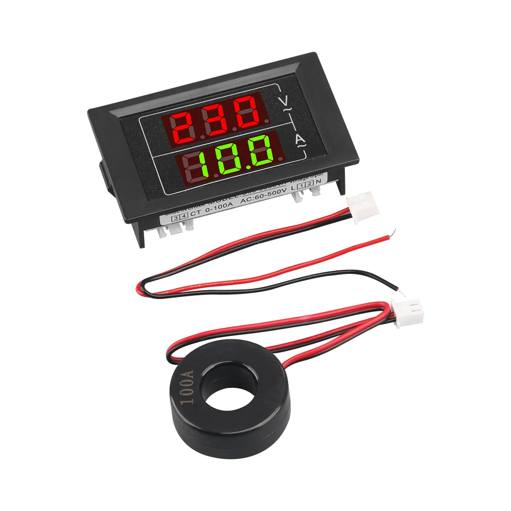 C60-500V 100A Dual Display Voltage Current Meter Detector Frequency Meter Amperimetro LED Voltmeter Ammeter AC Meter Instrument
C60-500V 100A Dual Display Voltage Current Meter Detector Frequency Meter Amperimetro LED Voltmeter Ammeter AC Meter Instrument