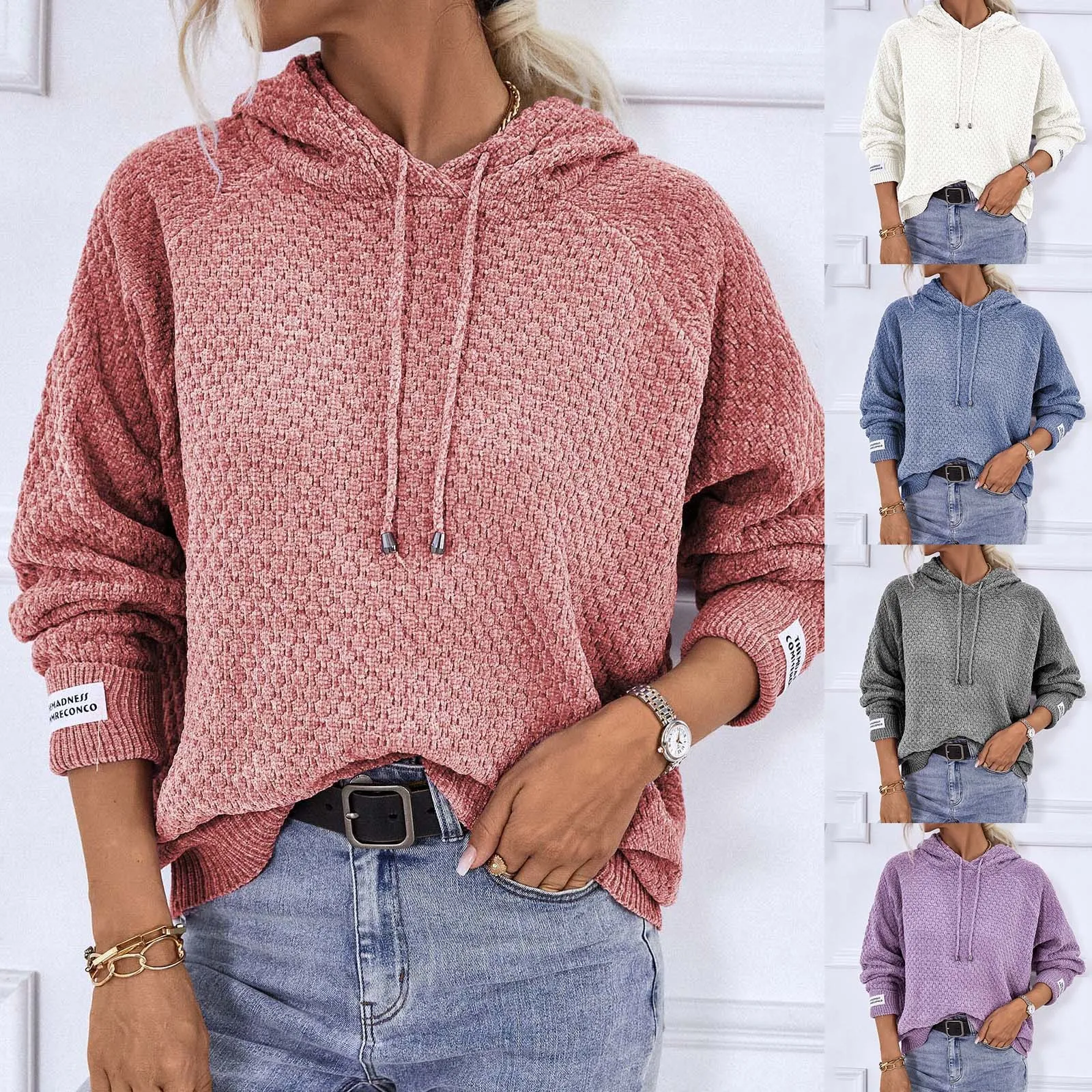 Women's Hooded Drawstring Sweater 2022 New Solid Pullover Casual Sweater Top Shirt Mens Warm Hoodie
Women's Hooded Drawstring Sweater 2022 New Solid Pullover Casual Sweater Top Shirt Mens Warm Hoodie