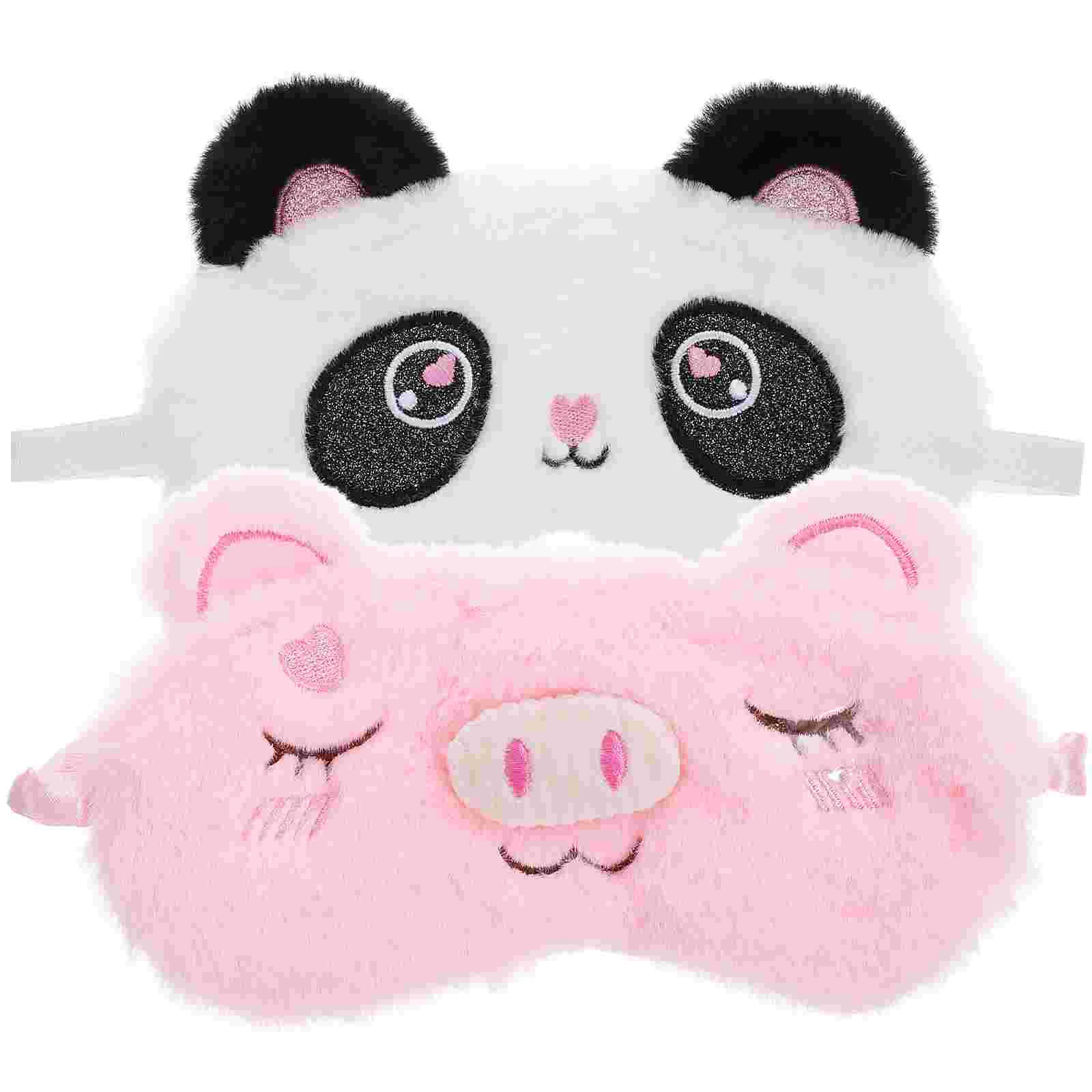 2 Pcs Plush Eye Mask Animals Masks Sleep for Kids Blindfold Cotton Protective Cover Miss Sleeping
2 Pcs Plush Eye Mask Animals Masks Sleep for Kids Blindfold Cotton Protective Cover Miss Sleeping