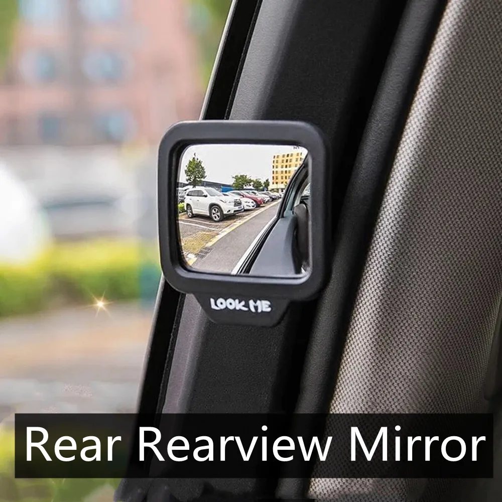 

Blind Spot Rearview Mirror Car Second Row 270 Degrees Adjustable Car Auxiliary Mirror HD Convex Mirror Parking Rear View Mirror