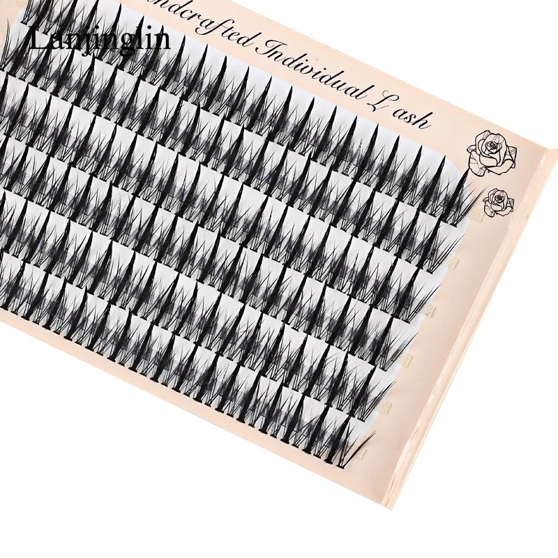 Individual Lashes 6 Rows 246 Bundles Cluster Spikes Lash Wispy Premade Russian Natural Fluffy False Eyelashes Makeup Tool Lashes 17 S9de83102d6874370ac5f4644d0acbdabT