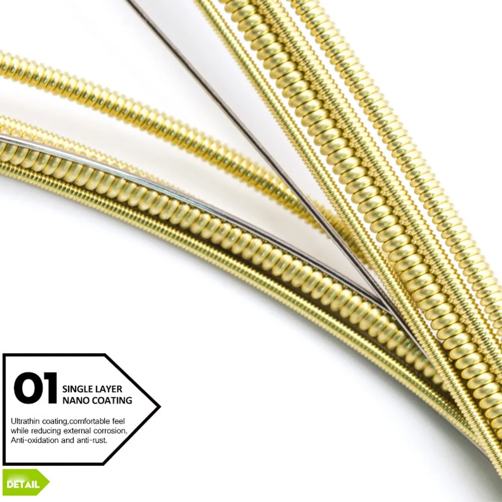 Rich and Warm Tone Orphee Acoustic Guitar Strings FullSize Light Medium 1047 1152 1253 with Abundant Harmonics
Rich and Warm Tone Orphee Acoustic Guitar Strings FullSize Light Medium 1047 1152 1253 with Abundant Harmonics