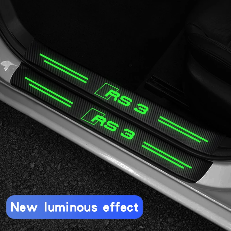 Luminous Carbon Fiber Car Door Threshold Stickers Automotive Trunk Decal Protective Film Accessories For AUDI RS3 LOGO
Luminous Carbon Fiber Car Door Threshold Stickers Automotive Trunk Decal Protective Film Accessories For AUDI RS3 LOGO