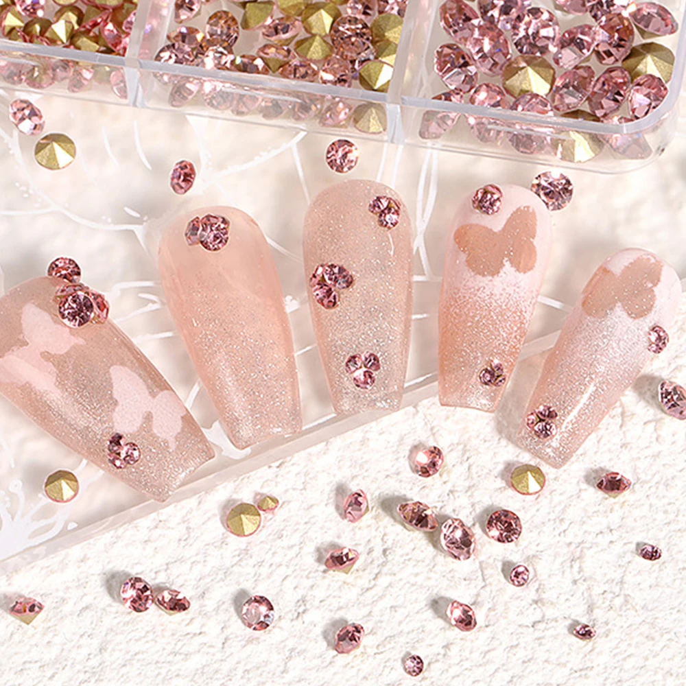 6 Grid Boxed Nail Art Decorations Nail Gems Pointed Bottom Drill DIY Nail Glass Rhinestone Pink and White Drill Nail Ornaments
6 Grid Boxed Nail Art Decorations Nail Gems Pointed Bottom Drill DIY Nail Glass Rhinestone Pink and White Drill Nail Ornaments