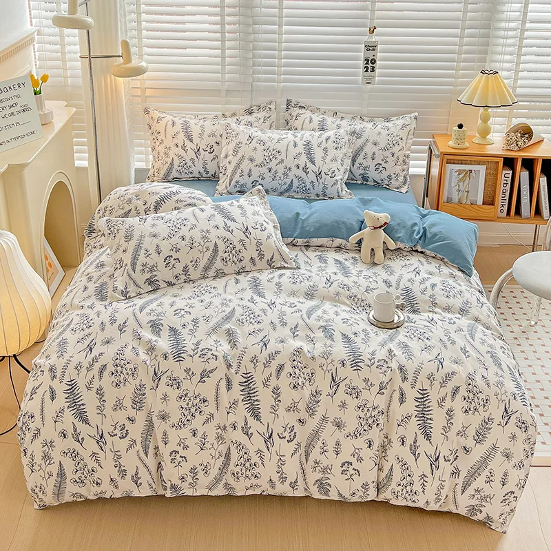 Botanical Floral Duvet Cover Set Soft Bedding Sets 3pcs Cute Leaves Comforter Cover with Pillowcases Easy Care Breathable Cozy
Botanical Floral Duvet Cover Set Soft Bedding Sets 3pcs Cute Leaves Comforter Cover with Pillowcases Easy Care Breathable Cozy