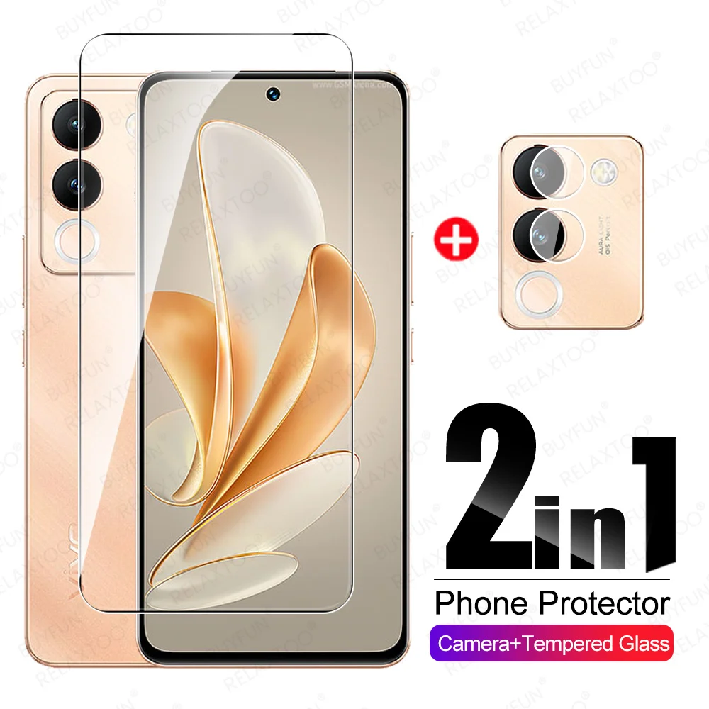 Защитное стекло 2 в 1 для Vivo V29e, зеркальное закаленное стекло для камеры Vavo V 29 29E V29 E VivoV29e, защита для экрана 6,67 дюйма
Защитное стекло 2 в 1 для Vivo V29e, зеркальное закаленное стекло для камеры Vavo V 29 29E V29 E VivoV29e, защита для экрана 6,67 дюйма