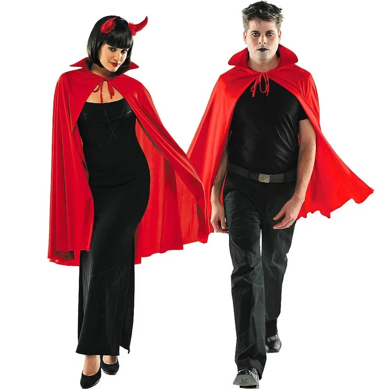 

Adult Holloween Costumes Vampire Capes Hooded Robes Halloween Cloak Full Length