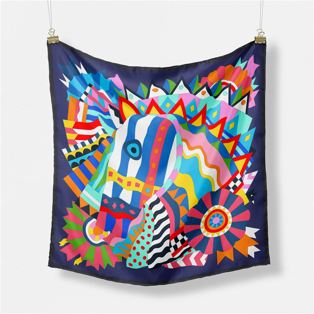 53cm Brand Square Scarf Women 2023 Design Horse Luxury Silk Scarf Bandana Headband Fashion Hijab Neckerchief For Ladies 2023 New
53cm Brand Square Scarf Women 2023 Design Horse Luxury Silk Scarf Bandana Headband Fashion Hijab Neckerchief For Ladies 2023 New