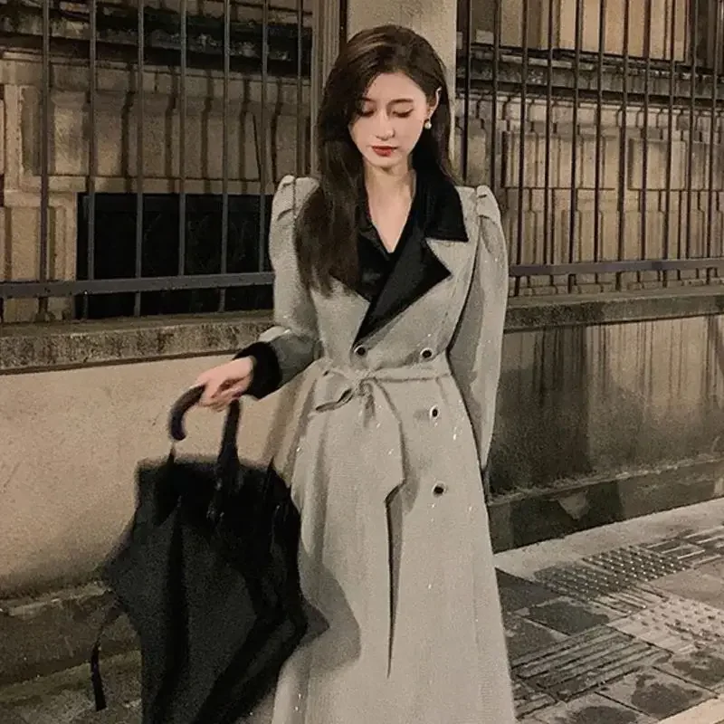 Plaid Patchwork Trench Coat Women 2022 Autumn and Winter New Elegant Double-breasted Long Jackets Korean Fashion Coats Female
Plaid Patchwork Trench Coat Women 2022 Autumn and Winter New Elegant Double-breasted Long Jackets Korean Fashion Coats Female