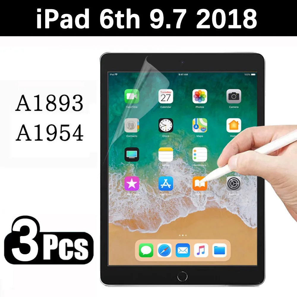 (3 упаковки) бумажная пленка для Apple iPad 9,7 2018 6-го поколения A1893 A1954, защитная пленка для экрана планшета
(3 упаковки) бумажная пленка для Apple iPad 9,7 2018 6-го поколения A1893 A1954, защитная пленка для экрана планшета