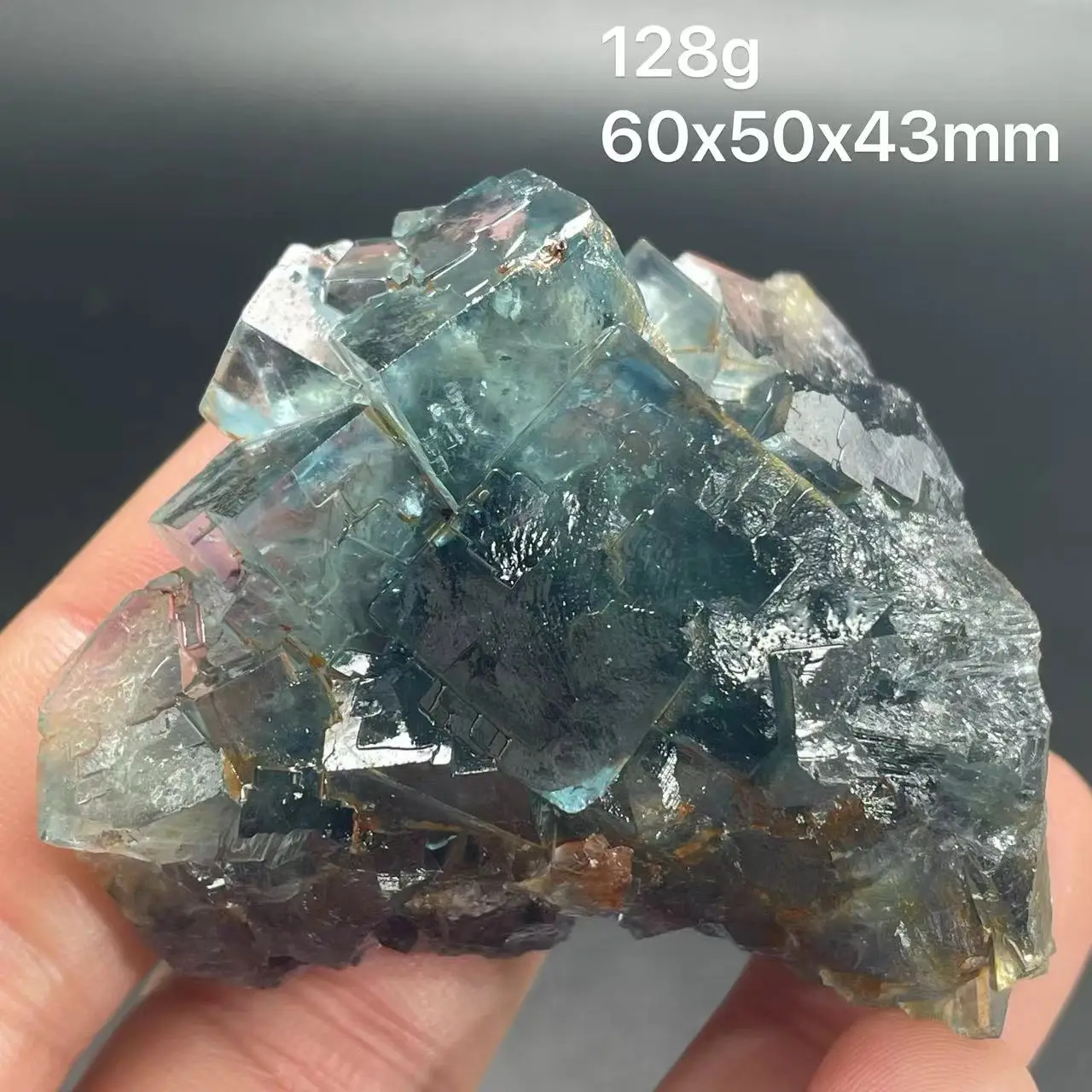 

New! 100% natural blue cubic fluorite, Xianghualing fluorite mineral specimen healing crystal raw stone