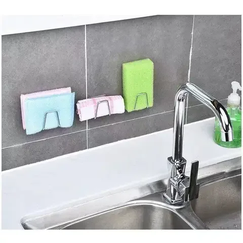 Stainless Steel Sink Sponges Holder 304 Self Adhesive Drain Drying Rack Kitchen Wall Hooks Accessories Storage Organizer Gadgets
Stainless Steel Sink Sponges Holder 304 Self Adhesive Drain Drying Rack Kitchen Wall Hooks Accessories Storage Organizer Gadgets