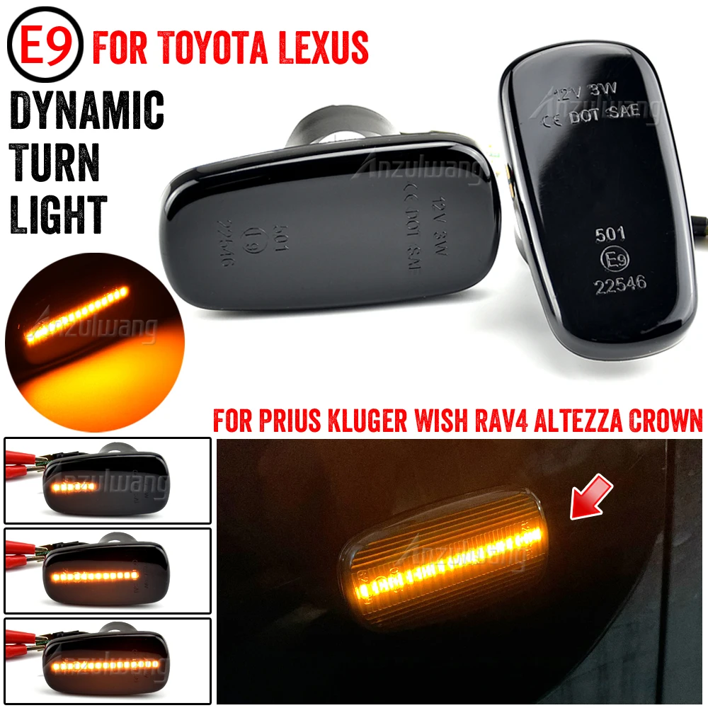 Car Dynamic Side Marker Light LED Turn Signal Light for Lexus IS200 300 LS430 Toyota Prius 1999-2005
Car Dynamic Side Marker Light LED Turn Signal Light for Lexus IS200 300 LS430 Toyota Prius 1999-2005