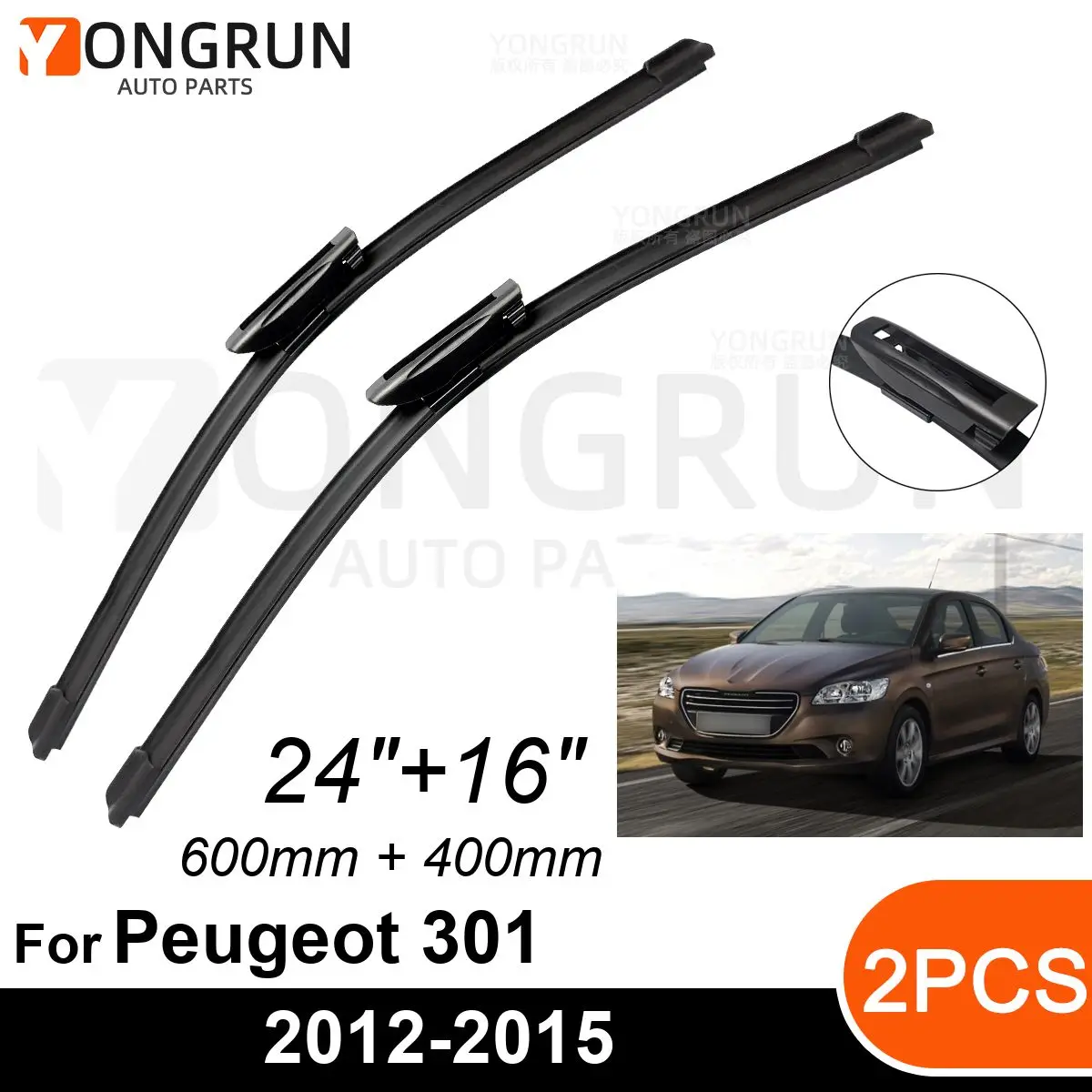 Стеклоочистители передние Автомобильные для Peugeot 301 2012-2015, резиновая щетка стеклоочистителя 24 + 16 дюймов, аксессуары для лобового стекла автомобиля
Стеклоочистители передние Автомобильные для Peugeot 301 2012-2015, резиновая щетка стеклоочистителя 24 + 16 дюймов, аксессуары для лобового стекла автомобиля