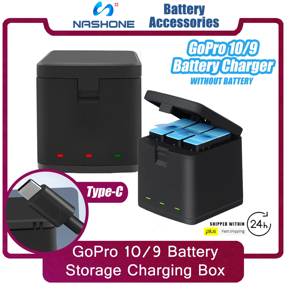 GoPro10 9 Battery Charger Portable Charging Box Wireless Fast Charge Power Bank Rechargeable Charger Free Shipping For GoPro9 10
GoPro10 9 Battery Charger Portable Charging Box Wireless Fast Charge Power Bank Rechargeable Charger Free Shipping For GoPro9 10