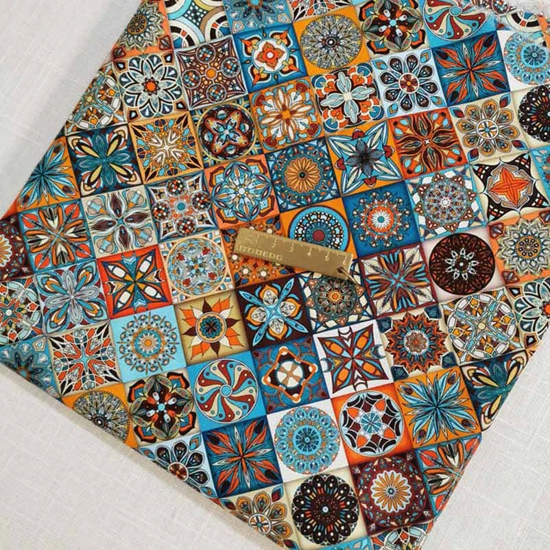 Cotton fabric Bohemian Vintage decorative fabric DIY handmade accessories bag dress fabric
Cotton fabric Bohemian Vintage decorative fabric DIY handmade accessories bag dress fabric