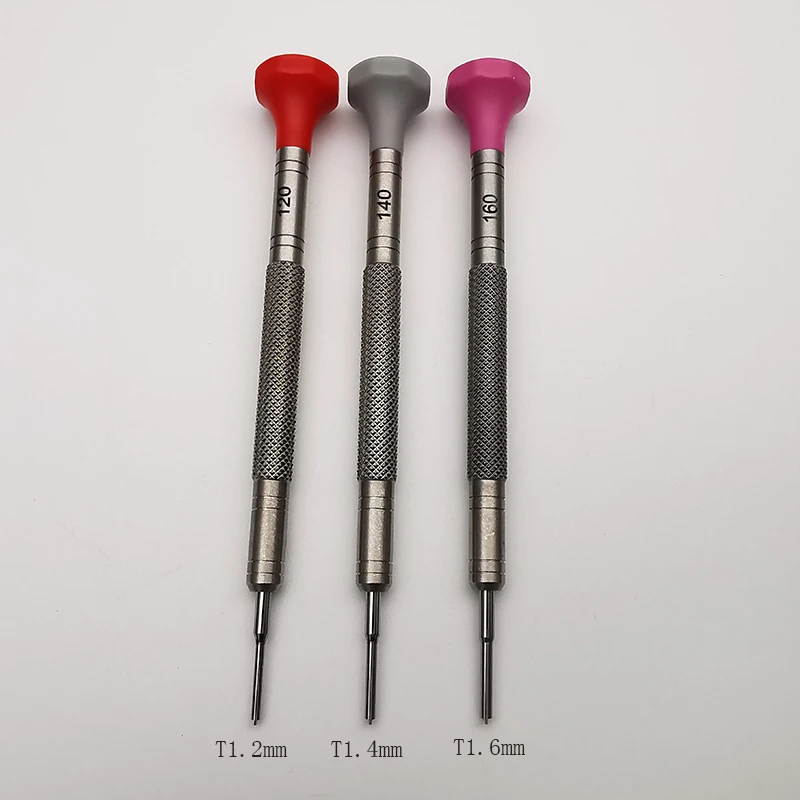 High Quality Steel 1.2mm 1.4mm 1.6mm T Shape Blade Screwndivers For Submariner GMT Datejust Watch Bracelet Band Watchmaker Tools 
High Quality Steel 1.2mm 1.4mm 1.6mm T Shape Blade Screwndivers For Submariner GMT Datejust Watch Bracelet Band Watchmaker Tools