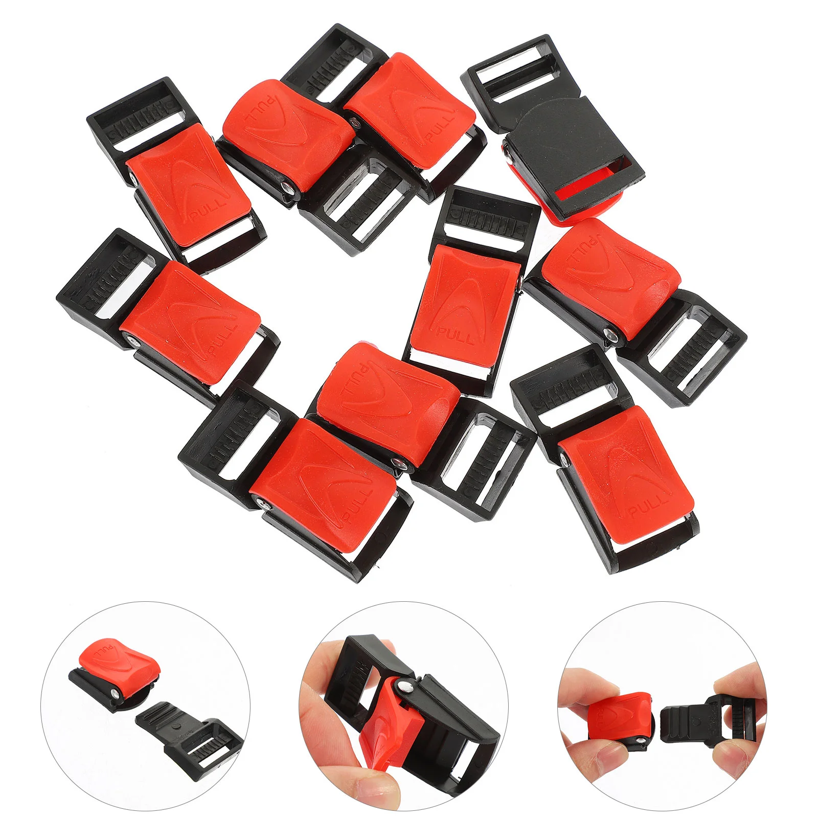 

10 Pcs Skiing Accessories Buckle Clip Quick Release Adapter Strap Repair Kit Hat Chin Replacement Buckles Motorcycle