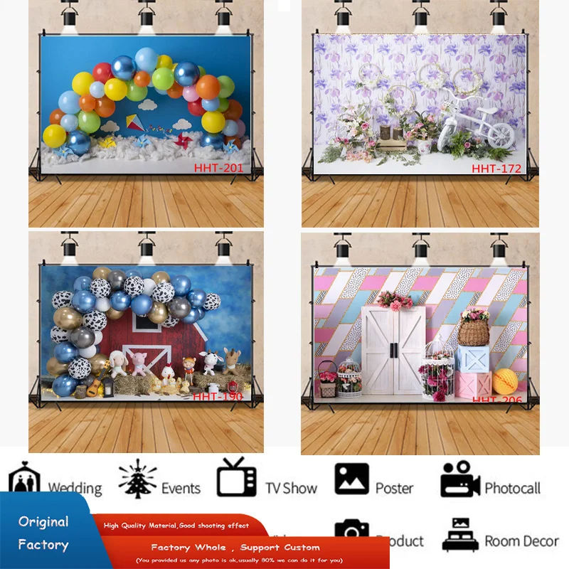 Romantic Decoration With Colorful Balloon Arch Bears Background Newborn Baby Birthday Lights Photography Backdrops LGH-09
Romantic Decoration With Colorful Balloon Arch Bears Background Newborn Baby Birthday Lights Photography Backdrops LGH-09
