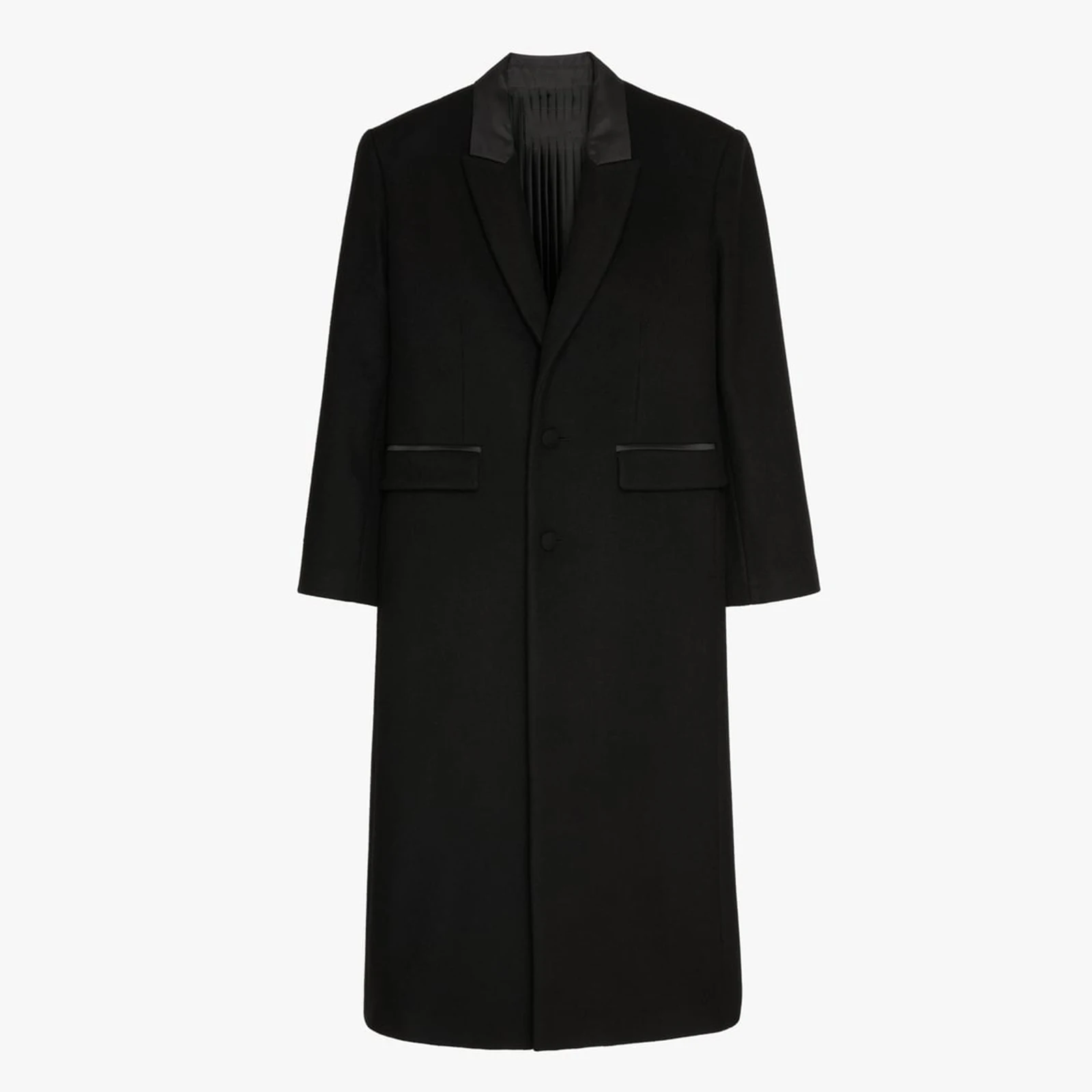 2024 Winter New Women Pleated Lining Wool Overcoat Black Trendy Long Jacket Elegant Lapel Long Sleeved Single Breasted Outerwear
2024 Winter New Women Pleated Lining Wool Overcoat Black Trendy Long Jacket Elegant Lapel Long Sleeved Single Breasted Outerwear