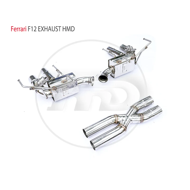 

HMD Stainless Steel Exhaust System For Ferrari F12 Auto Custom Valve Muffler For Cars Modified Downpipe Tailpipe