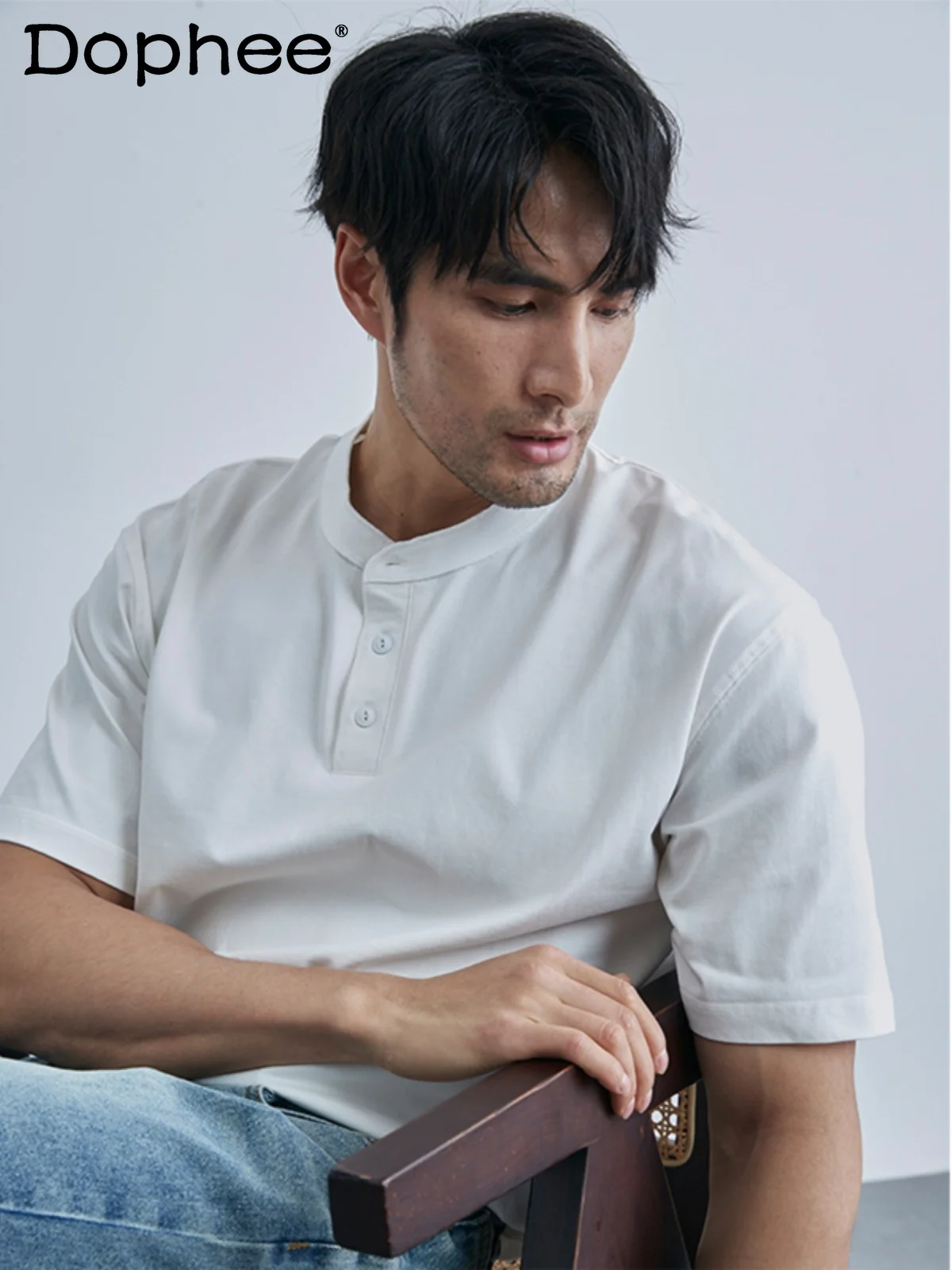 Рубашка-поло мужская с круглым вырезом, однотонная модная свободная Удобная футболка с коротким рукавом, лето 2024
Рубашка-поло мужская с круглым вырезом, однотонная модная свободная Удобная футболка с коротким рукавом, лето 2024