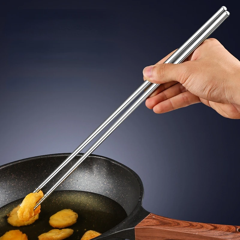 Stainless Steel Long Chopsticks Cook Noodles Deep Fried Hot Pot Chinese Chopsticks Reusable Metal Chopstick Tableware
Stainless Steel Long Chopsticks Cook Noodles Deep Fried Hot Pot Chinese Chopsticks Reusable Metal Chopstick Tableware