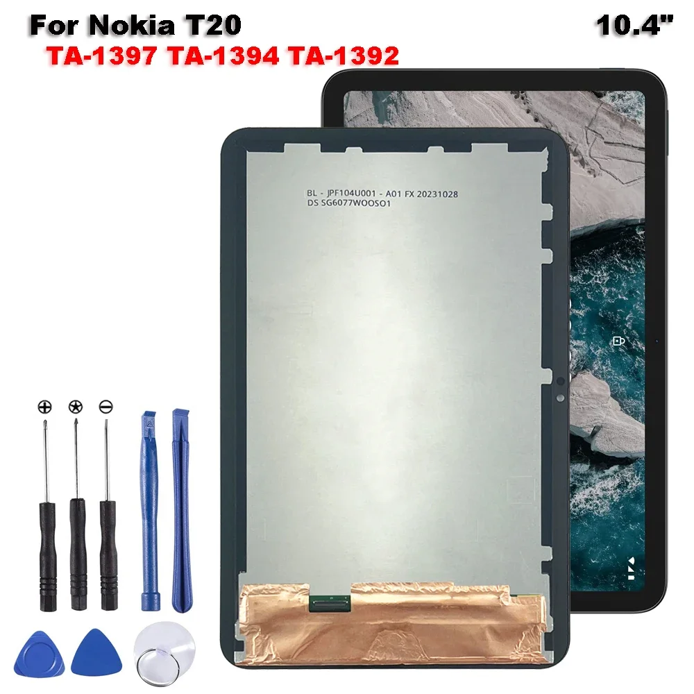 

AAA+ Tablet Accessories Parts For Nokia T20 LCD TA-1397 TA-1394 TA-1392 LCD Display+Touch Screen Digitizer Assembly