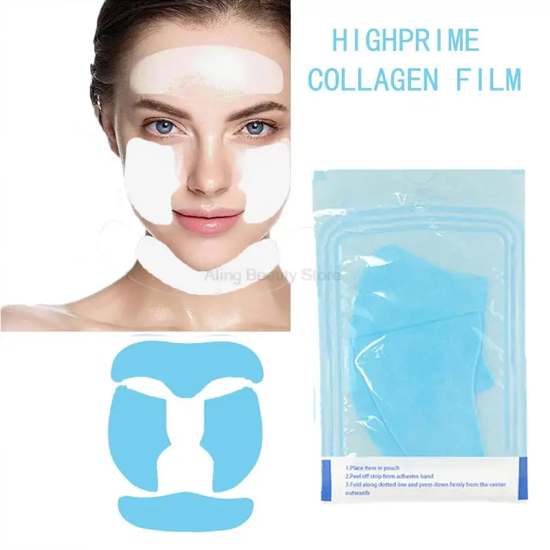 

3/5Bags Highprime Collagen Film Soluble Face Serum Mask Hydrolyzed Anti Aging Face Neck Mask Patches Lift Moisturizing Skin Care