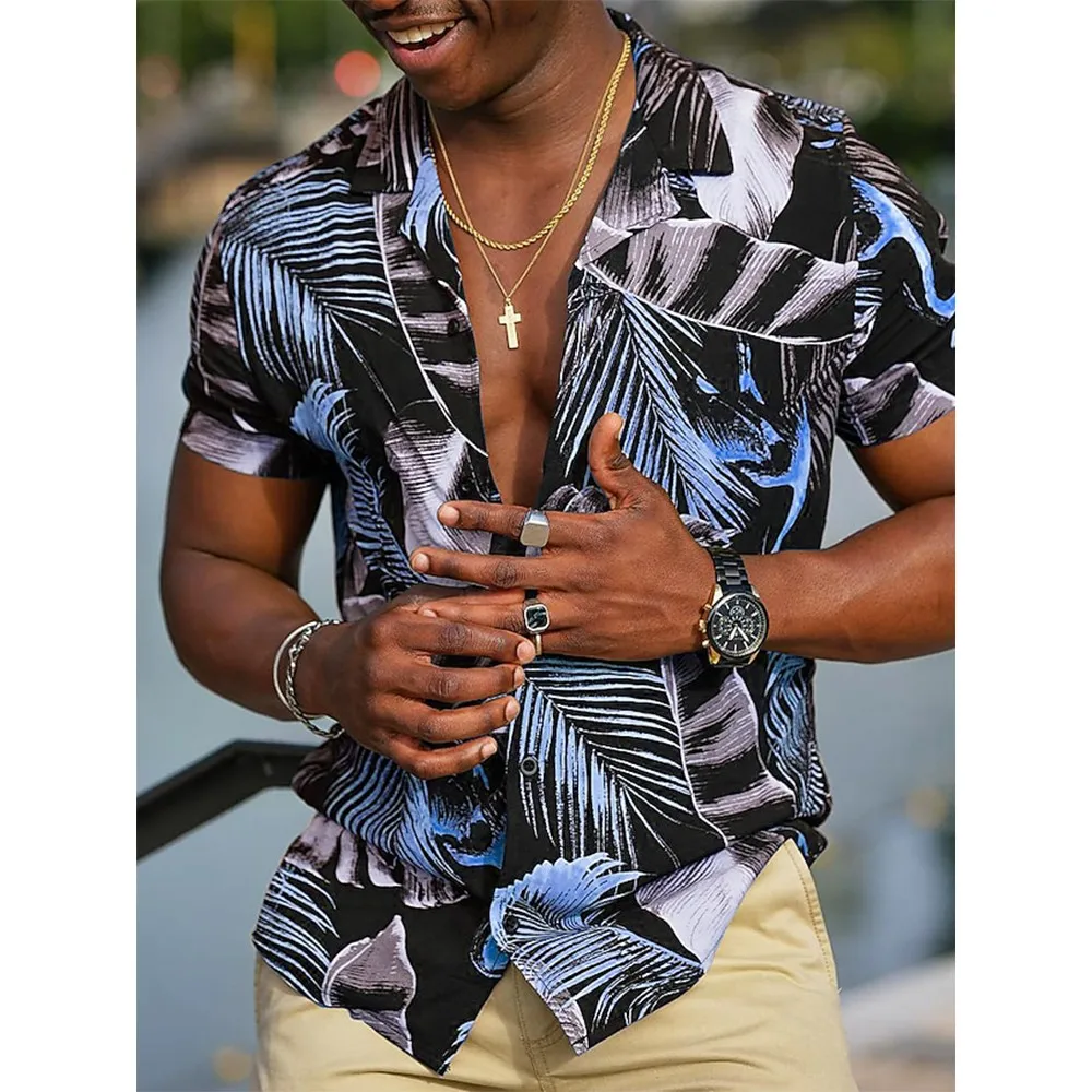 Men's Hawaiian Floral Shirt Summer Oversized Short Sleeve Social Breathable Printed Leaf Pattern Casual Dress Gothic Clothes
Men's Hawaiian Floral Shirt Summer Oversized Short Sleeve Social Breathable Printed Leaf Pattern Casual Dress Gothic Clothes