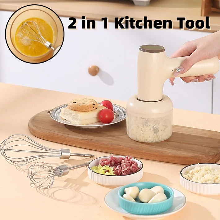 Electric Garlic Chopper USB Rechargeable Vegetable Chili Meat Ginger Pounder Handheld Multi-Purpose Kitchen Gadgets
Electric Garlic Chopper USB Rechargeable Vegetable Chili Meat Ginger Pounder Handheld Multi-Purpose Kitchen Gadgets