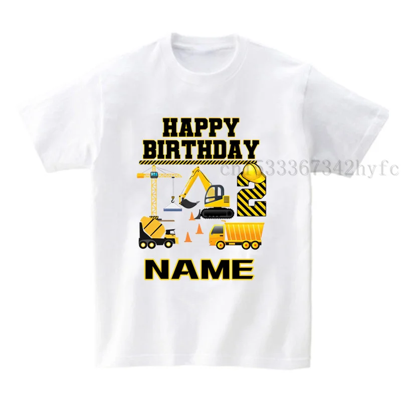 Machinery Truck Birthday T Shirt Family Matching Clothes Kids Boy Shirt Party Girls TShirt Clothing Children Outfit Custom Name Machinery Truck Birthday T Shirt Family Matching Clothes Kids Boy Shirt Party Girls TShirt Clothing Children Outfit Custom Name