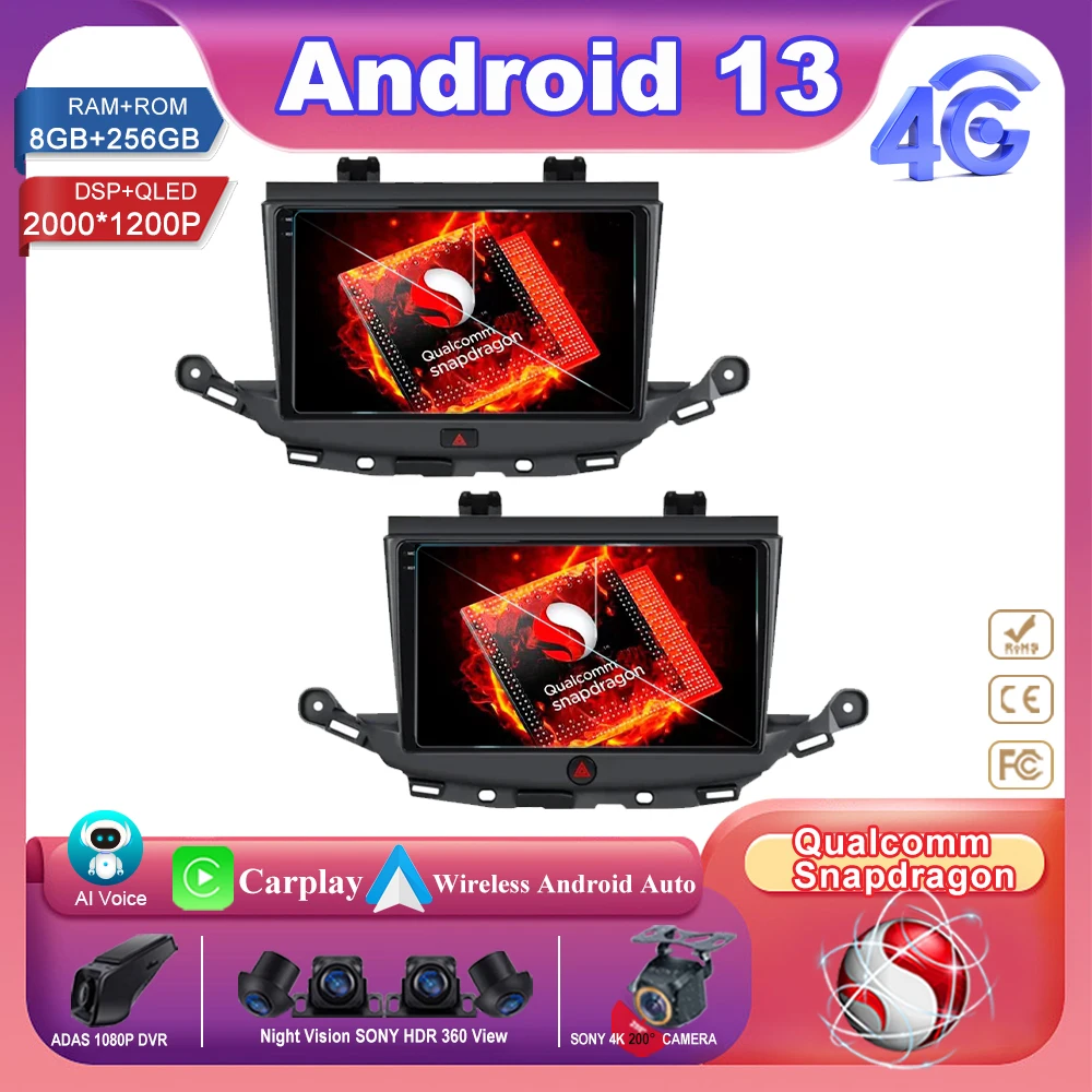 Qualcomm snapdragon For Opel ASTRA K 2015 2016 2017 For Buick Verano Car Radio Autoradio Multimedia IPS QlED Navigation GPS DVD
Qualcomm snapdragon For Opel ASTRA K 2015 2016 2017 For Buick Verano Car Radio Autoradio Multimedia IPS QlED Navigation GPS DVD