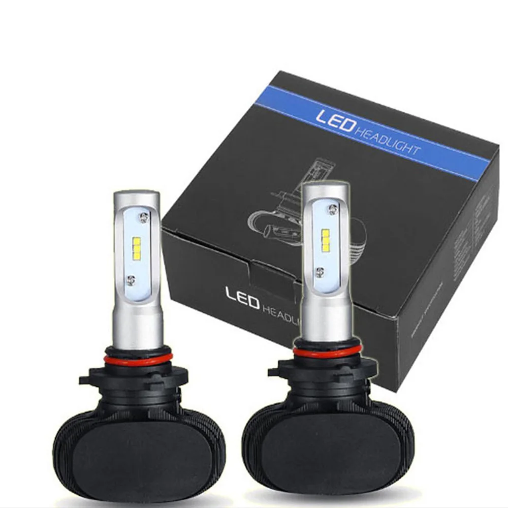 S1 LED Headlight Bulbs, 9005 9006 6000K CSP Chips, Hi-Lo Beam, 9-36V 80W Super Bright Car Headlight Bulbs
S1 LED Headlight Bulbs, 9005 9006 6000K CSP Chips, Hi-Lo Beam, 9-36V 80W Super Bright Car Headlight Bulbs