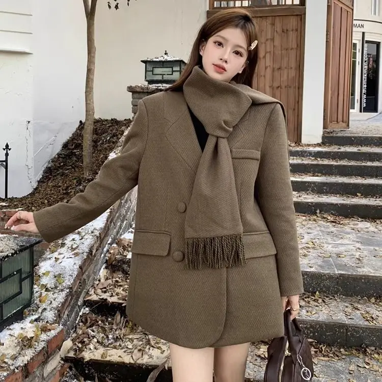 UNXX 2023 Autumn Winter New Arrivals Women's Woolen Coat French Vintage Double-Breasted Loose Mid-Length Long Sleeve Suit Jacket
UNXX 2023 Autumn Winter New Arrivals Women's Woolen Coat French Vintage Double-Breasted Loose Mid-Length Long Sleeve Suit Jacket