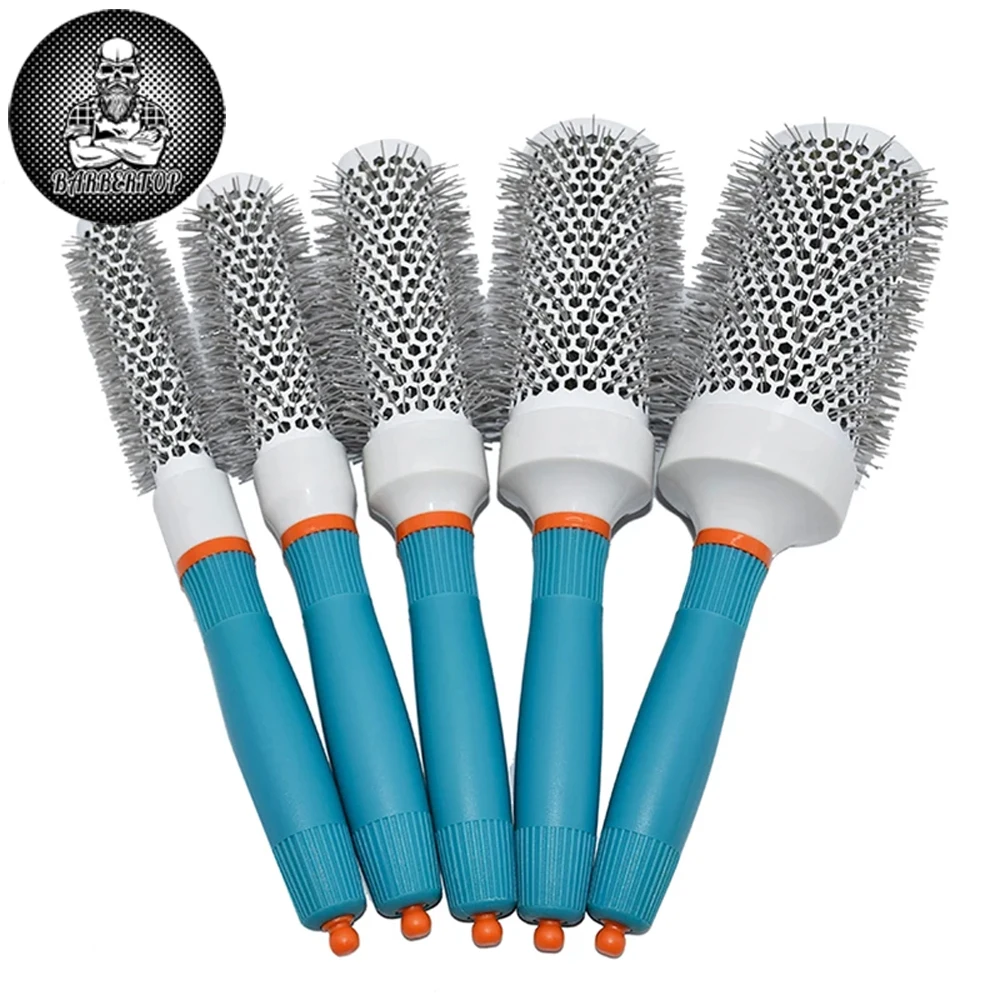 

Barber Hairdressing Round Comb Salon Hairdresser Curling Combs Pro Women's Wet Dry Brush Barbershop Styling Tools Accessories