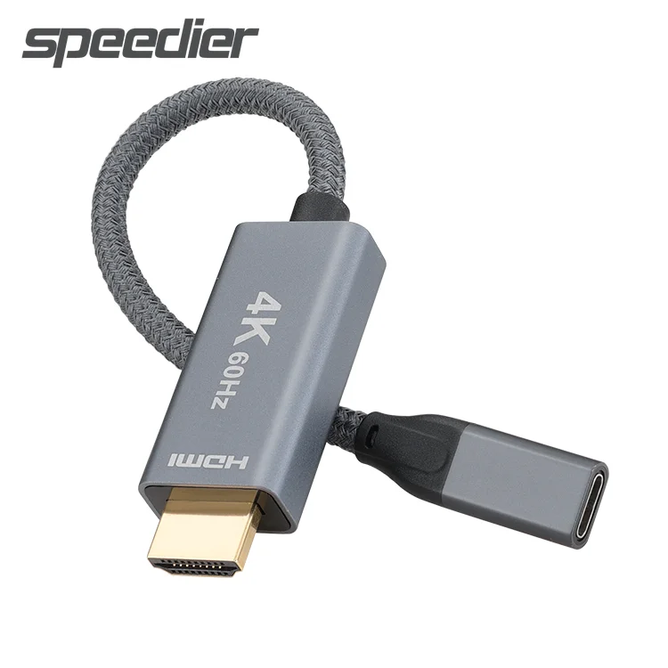 Премиум HDMI штекер на USB-C Тип C гнездо адаптер USB тип 3.1 вход выход конвертер 4K 60 Гц