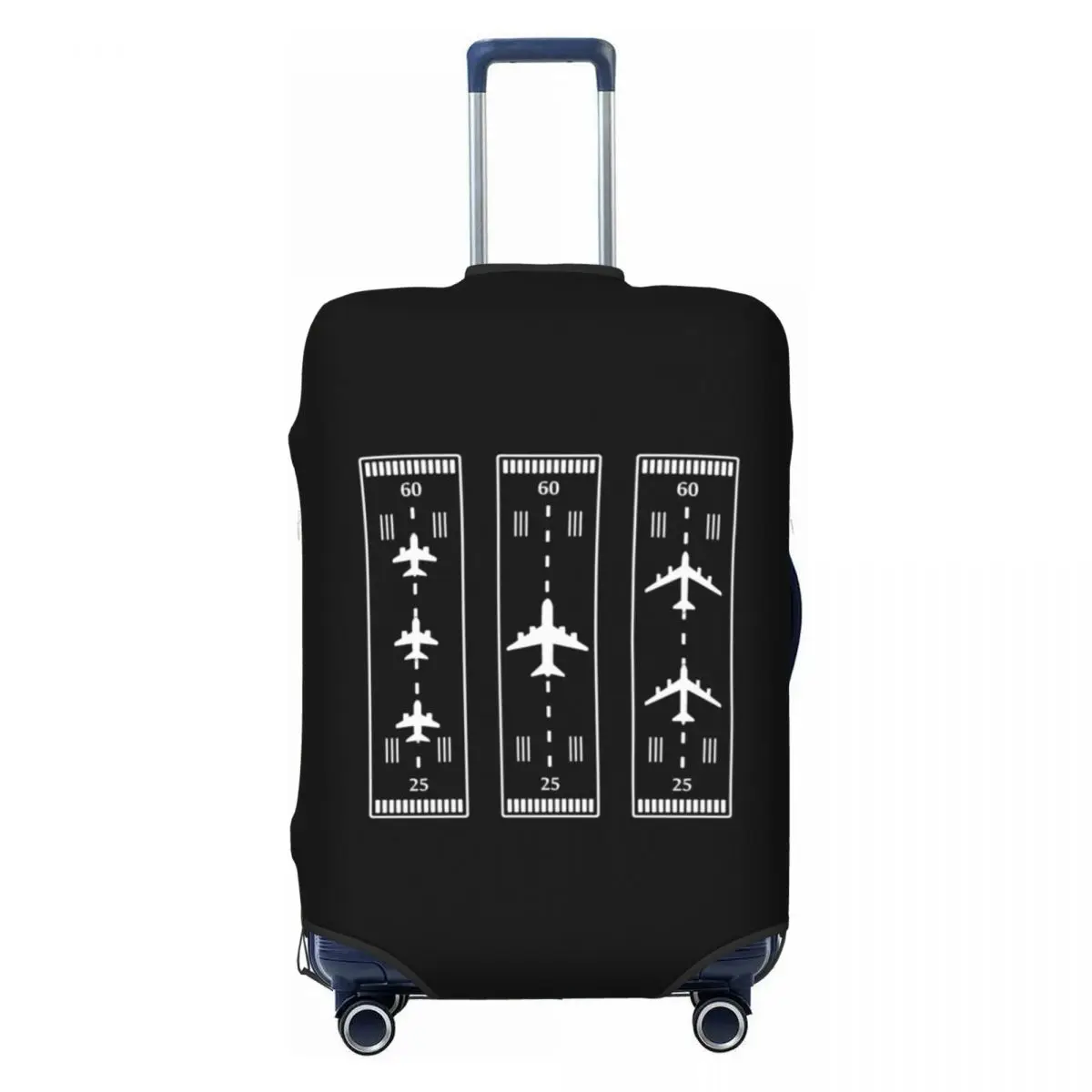 

Airport Runway Traffic Controller Luggage Cover Protector Flight Pilot Airplane Aviation Aviator Travel Suitcase Covers