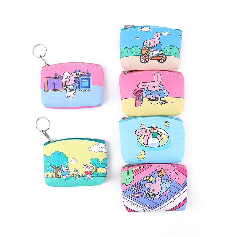 

Cartoon Kids Wallet Cute Pink Pig Keycoin Bag Mini Wallet