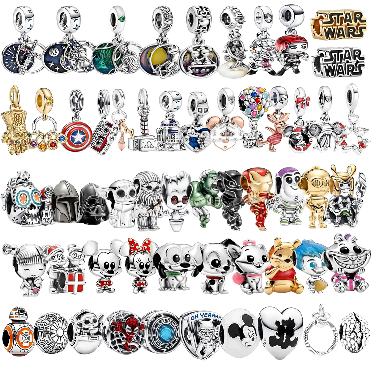 New Popular 925 Sterling Silver Fashion Popular Personalized Original Pendant Suitable for DIY Jewelry Bracelets
New Popular 925 Sterling Silver Fashion Popular Personalized Original Pendant Suitable for DIY Jewelry Bracelets
