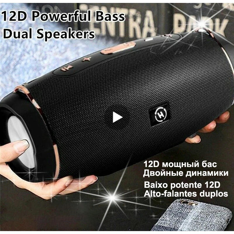 

New Powerful Subwoofer Portable Radio FM Wireless Caixa De Som Bluetooth Speaker Music Sound Box Blutooth For Large High Power