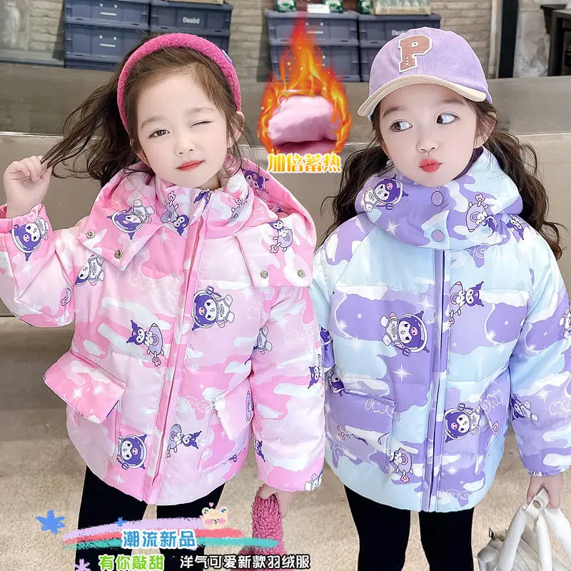 Kawaii Anime Sanrioed Kuromi Children Fashion Down Jacket Girls Thickened Padded Jacket Fall Winter Outerwear Children Clothes
Kawaii Anime Sanrioed Kuromi Children Fashion Down Jacket Girls Thickened Padded Jacket Fall Winter Outerwear Children Clothes