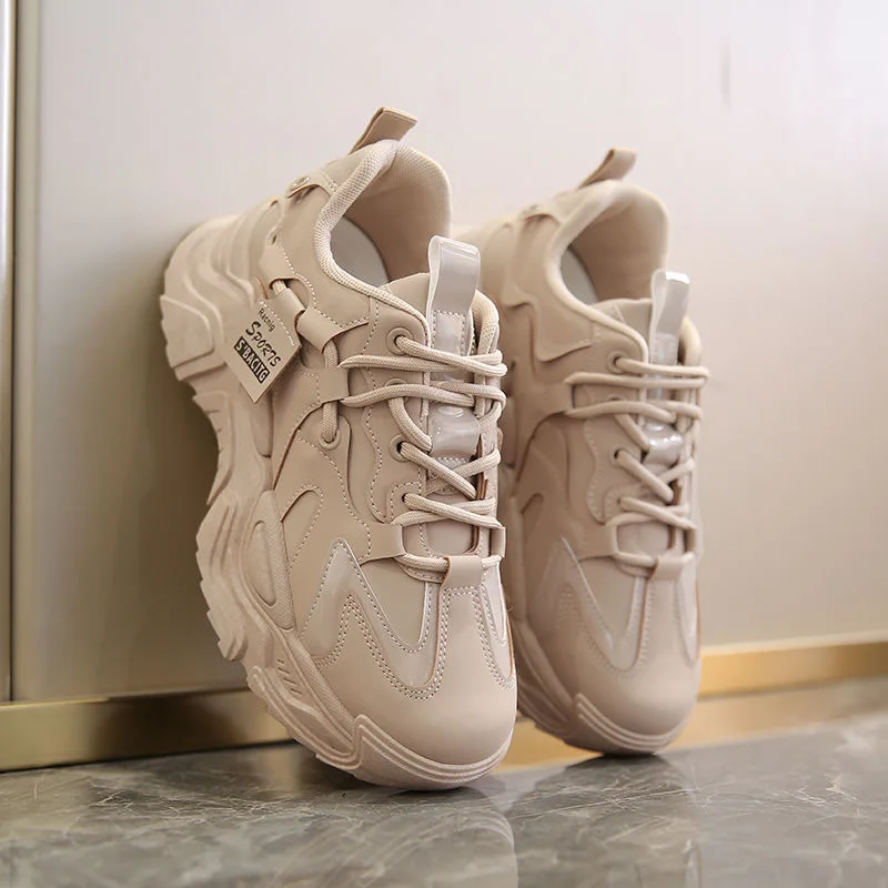 Кроссовки унисекс на толстой подошве, белые, весна-осень
Кроссовки унисекс на толстой подошве, белые, весна-осень