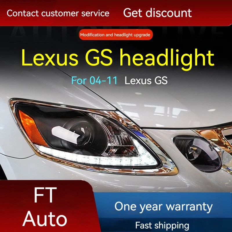 Car lights For 04-12 Lexus GS350 headlight assembly modification LED laser lens daytime running light steering
Car lights For 04-12 Lexus GS350 headlight assembly modification LED laser lens daytime running light steering