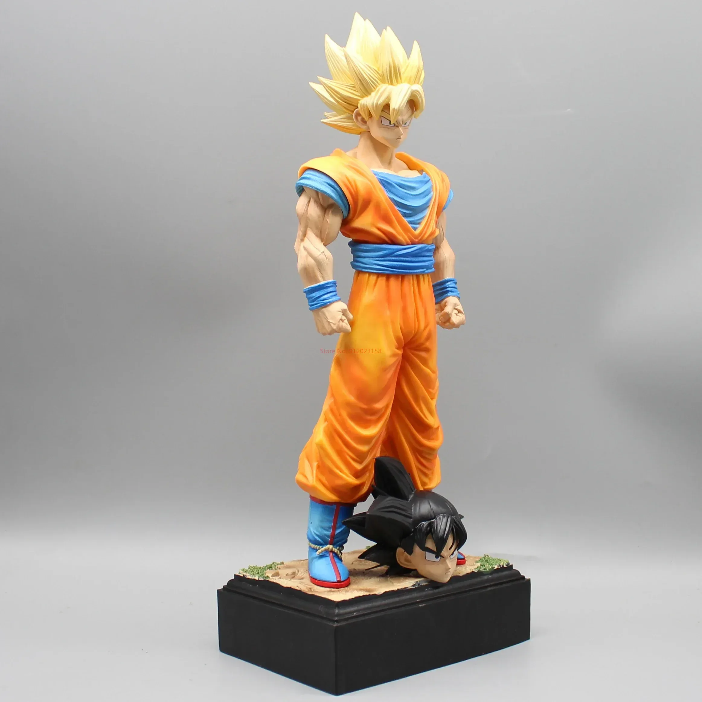 Фигурка В Стиле Аниме фигурки Dragon Ball Z Goku, игрушка в виде двух головок Kakarotto Super Saiyan, Высота 34 см
Фигурка В Стиле Аниме фигурки Dragon Ball Z Goku, игрушка в виде двух головок Kakarotto Super Saiyan, Высота 34 см