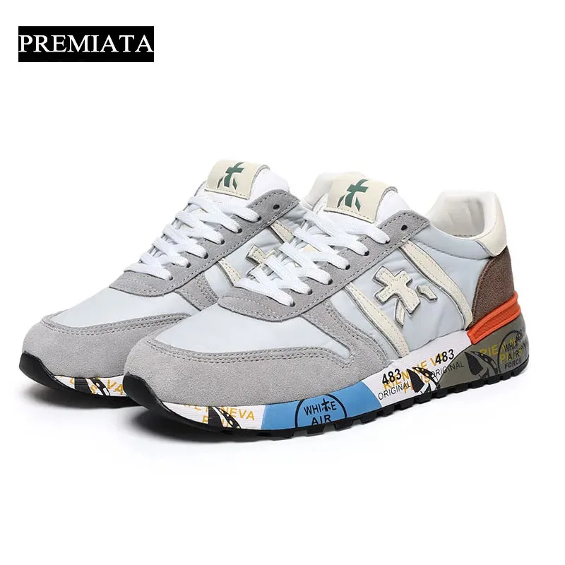 

PREMIATA Shoes for Men Casual Sports Luxury Design Breathable Waterproof Multi-color Element Millet Shoes for Spring and Autumn