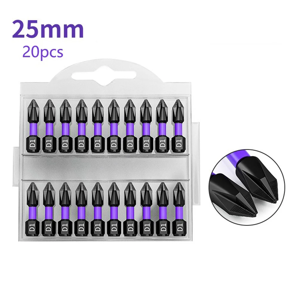 Impact resistant PH2 Magnetic Screwdriver Bit, Non slip Cross Screwdriver for Screwdrivers/Electric Drills, 10pcs/20pcs
Impact resistant PH2 Magnetic Screwdriver Bit, Non slip Cross Screwdriver for Screwdrivers/Electric Drills, 10pcs/20pcs