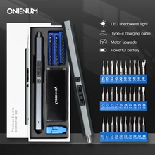 ONENUM Electric Screwdriver Set 39 In 1 Precision Screw Bit Type-C Data Port Screw Driver Kit Household Repair Laptop Power Tool ONENUM Electric Screwdriver Set 39 In 1 Precision Screw Bit Type-C Data Port Screw Driver Kit Household Repair Laptop Power Tool